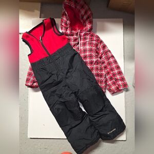 Columbia 2 Piece Snowsuit Jacket And Overall 4T